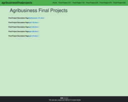 agribusinessfinalprojects