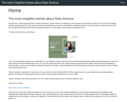 The most insightful stories about Data Science