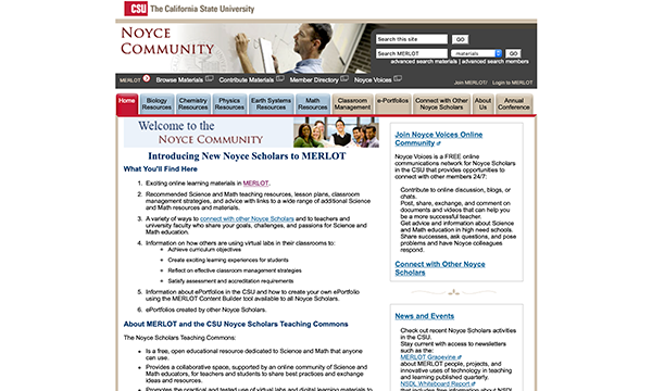 Calif State Univ - Noyce Scholars