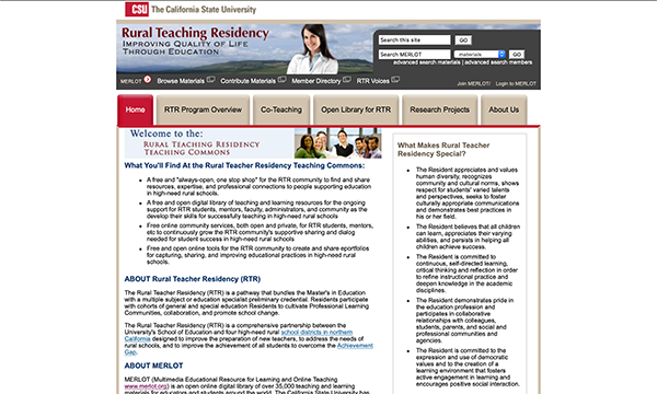 Calif State Univ - Rural Teaching Residency