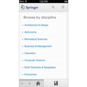 SpringerLink App for iOS
