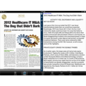 Healthcare Informatics Magazine App for iPad icon