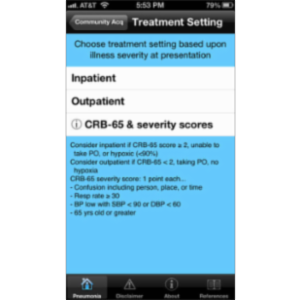 Pneumonia Guide App for iOS icon