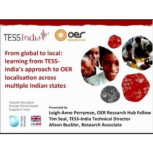 From Global to Local: Learning from TESS-India's Approach to OER Localisation Across Multiple Indian States icon