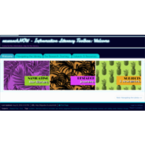 FIU Libraries: research: researchHOW - Information Literacy Toolbox: Welcome icon