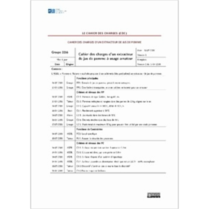 Le cahier des charges d'un projet d'étudiants en apprentissage actif icon