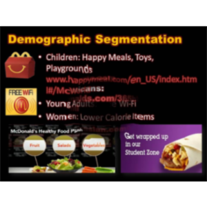 Market Segmentation: McDonalds icon