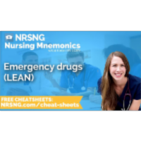 Emergency drugs LEAN Nursing Mnemonics, Nursing School Study Tips