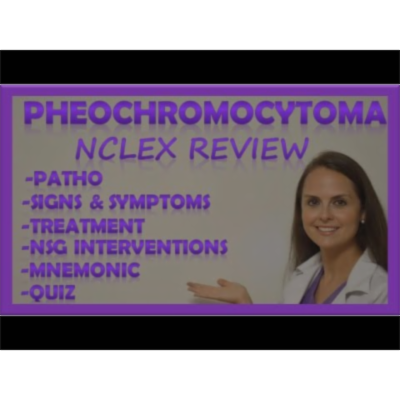 Pheochromocytoma Symptoms, Nursing NCLEX Lecture, Pathophysiology and Treatment | Endocrine