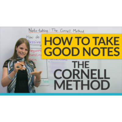 How to study efficiently: The Cornell Notes Method