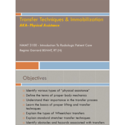 Transfer Techniques &amp; Immobilization Techniques icon