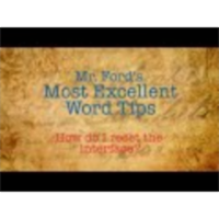 How to Reset Microsoft Word 2013 Interface- Most Excellent Word Tips icon