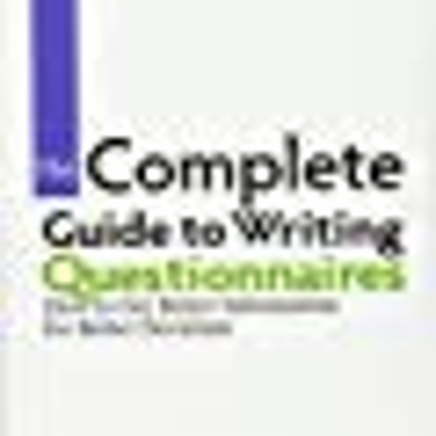 Research methods: Designing Interview Schedules and Questionnaires icon