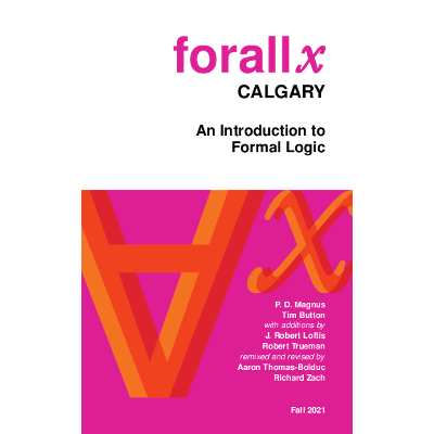 forall x: Calgary. An Introduction to Formal Logic icon