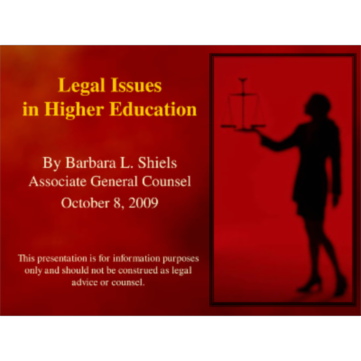 Legal Issues in Higher Education icon