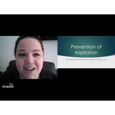 402 Aspiration prevention &amp; hydration/nutrition and end of life