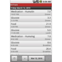 OnTrack Diabetes App for Android icon