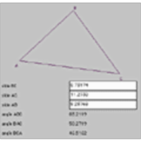 Triangle Angle Calculator (given 3 sides) icon