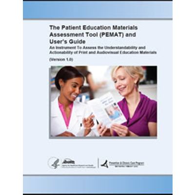 The Patient Education Materials Assessment Tool (PEMAT) and User’s Guide | Agency for Healthcare Research & Quality icon