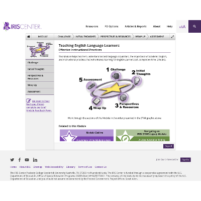 Teaching English Language Learners: Effective Instructional Practices