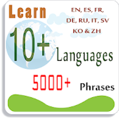 Learn 10 Languages with 5000 Phrases - Apps on Google Play icon