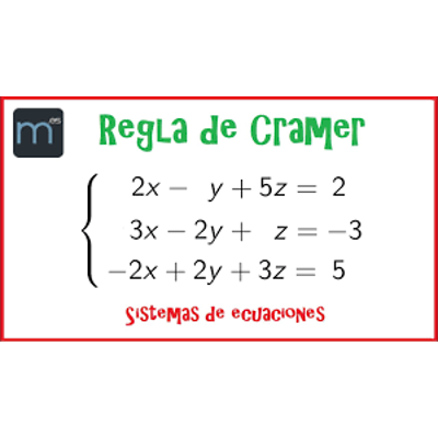 La regla de Cramer icon