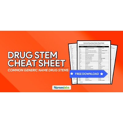 Common Generic Drug Name Stems and Affixes icon