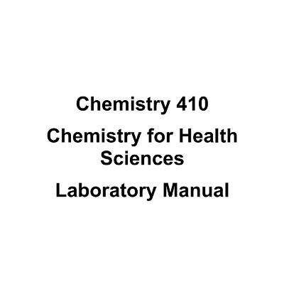 Chemistry for Health Sciences Lab Manual - Chem 410 icon