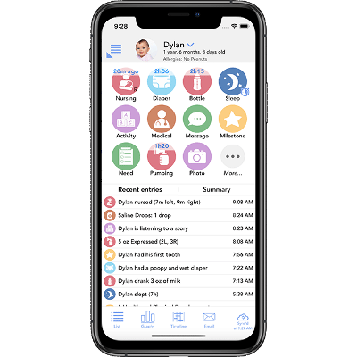 Baby Connect: Baby tracker and log for Android, iPhone, iPad, Kindle and for the web icon
