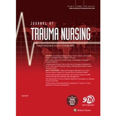 Burnout, Compassion Fatigue, Compassion Satisfaction, and Secondary Traumatic Stress in Trauma Nurses