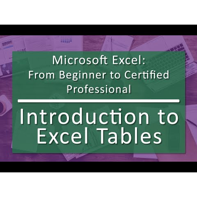 Unit 06 Working with Excel Tables (Playlist with 7 videos) icon