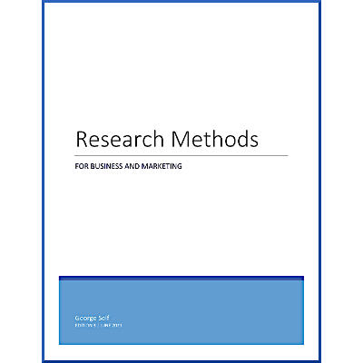 Research Methods for Business and Marketing icon