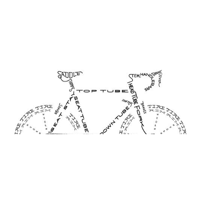 Bicycle commuting icon