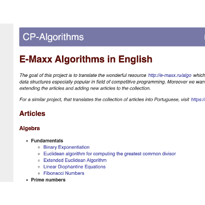 Competitive Programming Algorithms icon