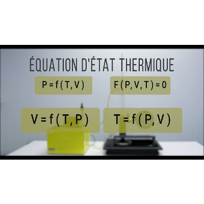 Ingénierie Thermodynamique. Équation d'État Thermique