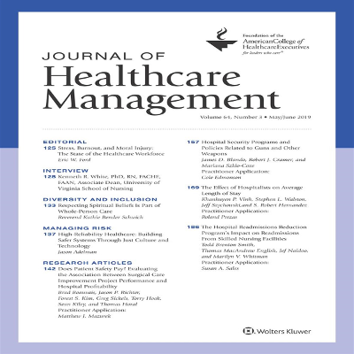 Stress, Burnout, and Moral Injury: The State of the... : Journal of Healthcare Management icon