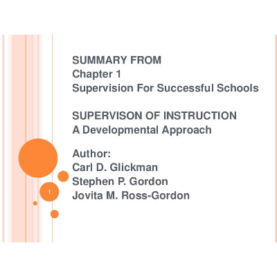 Chapter 1 - Supervisions for successful school icon
