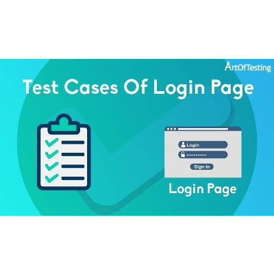 how to write test cases for login page icon