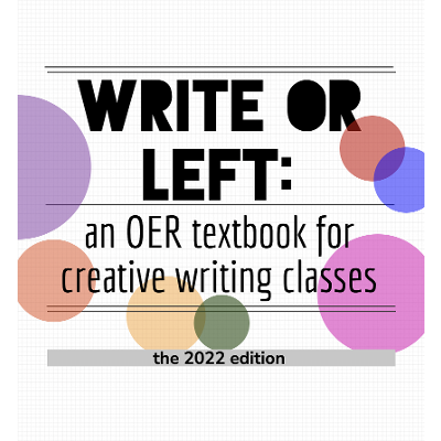 VERSIONS OF A CREATIVE WRITING TEXTBOOK (for English 211), WRITE OR LEFT - CLICK HERE - Google Drive icon