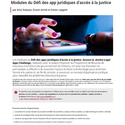 Modules du Défi des app juridiques d’accès à la justice icon