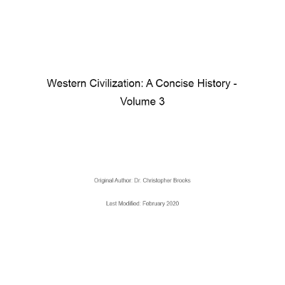 Western Civilization_ A Concise History - Volume 3 icon