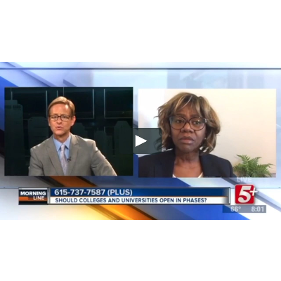Dr. Wendelyn Inman on Channel 5 Morning Line: Whether colleges and universities should open in phases