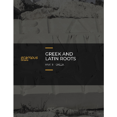 Greek and Latin Roots: Part II; Greek icon