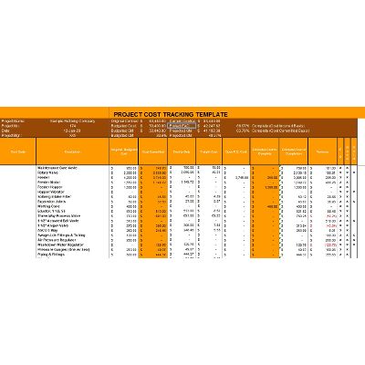 Project Cost Tracking Excel Template - Excelonist icon