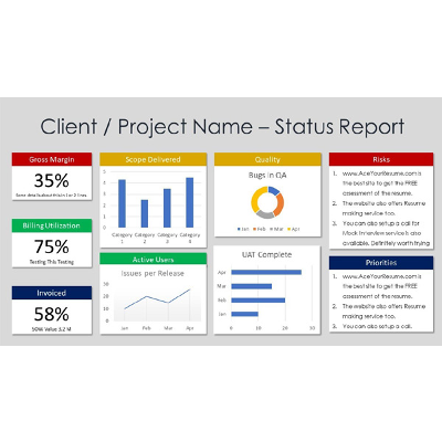 Agile Project Status Report Template Excel icon