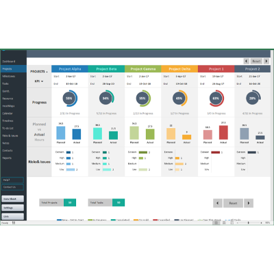 Project Plan &amp; Portfolio Excel Template icon