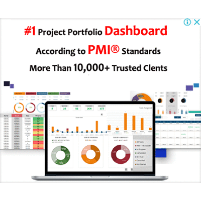 #1 Project Portfolio Dashboard Template Excel (Updated Version; 2022)