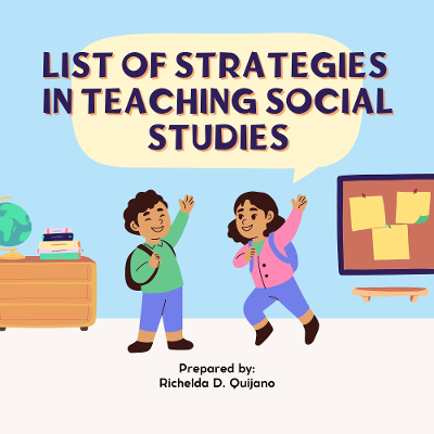List of Strategies in teaching social science