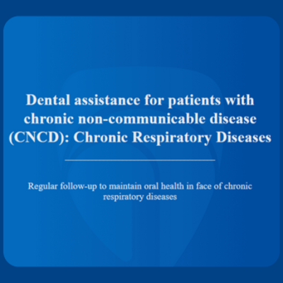 Regular follow-up to maintain oral health in face of chronic respiratory diseases icon
