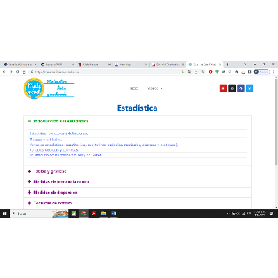 Curso de Estadística | Matemóvil Introducción a la estadística icon